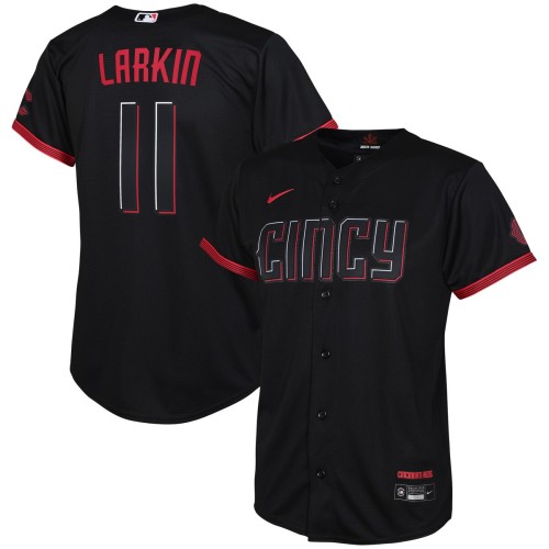 Barry Larkin Cincinnati Reds Nike Youth 2023 City Connect Replica Player Jersey - Black Barry Larkin Cincinnati Reds Nike Youth 2023 City Connect Replica Player Jersey - Black