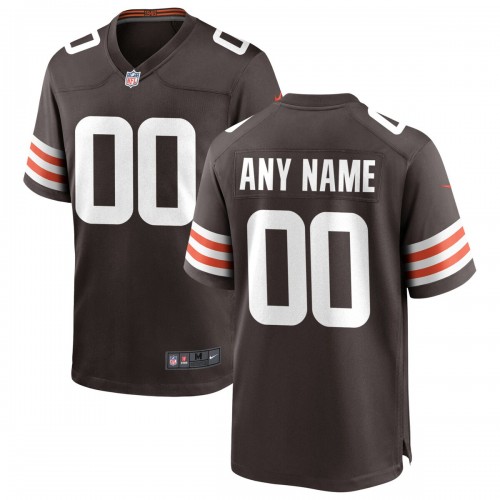 Nike Cleveland Browns Custom Game Jersey - Brown Nike Cleveland Browns Custom Game Jersey - Brown