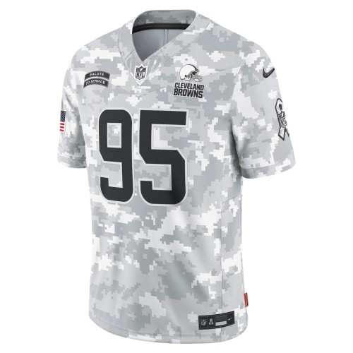 Myles Garrett Cleveland Browns Nike 2024 Salute to Service Limited Jersey - Arctic Camo Myles Garrett Cleveland Browns Nike 2024 Salute to Service Limited Jersey - Arctic Camo