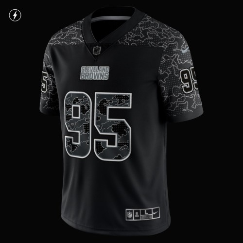 Myles Garrett Cleveland Browns Nike RFLCTV Limited Jersey - Black Myles Garrett Cleveland Browns Nike RFLCTV Limited Jersey - Black