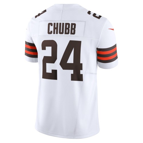 Nick Chubb Cleveland Browns Nike Vapor F.U.S.E. Limited Jersey - White Nick Chubb Cleveland Browns Nike Vapor F.U.S.E. Limited Jersey - White