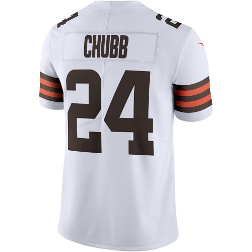 Nick Chubb Cleveland Browns Nike Vapor Limited Jersey - White Nick Chubb Cleveland Browns Nike Vapor Limited Jersey - White