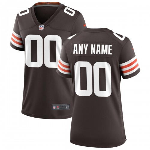 Nike Cleveland Browns Women's Custom Game Jersey - Brown Nike Cleveland Browns Women's Custom Game Jersey - Brown