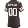 Nike Cleveland Browns Women's Custom Game Jersey - Brown Nike Cleveland Browns Women's Custom Game Jersey - Brown