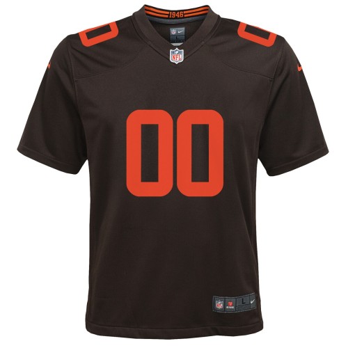 Cleveland Browns Nike Youth Alternate Custom Game Jersey - Brown Cleveland Browns Nike Youth Alternate Custom Game Jersey - Brown
