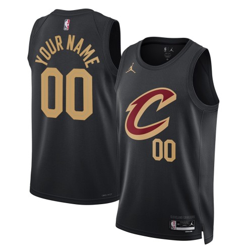 Cleveland Cavaliers Jordan Brand Unisex 2022/23 Swingman Custom Jersey - Statement Edition - Black Cleveland Cavaliers Jordan Brand Unisex 2022/23 Swingman Custom Jersey - Statement Edition - Black