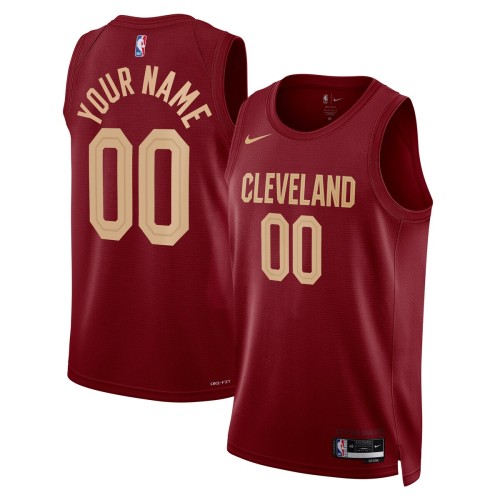 Cleveland Cavaliers Nike Unisex 2022/23 Swingman Custom Jersey Wine - Icon Edition Cleveland Cavaliers Nike Unisex 2022/23 Swingman Custom Jersey Wine - Icon Edition