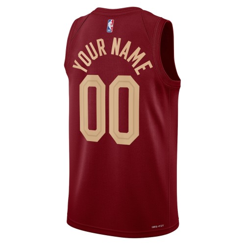 Cleveland Cavaliers Nike Unisex 2022/23 Swingman Custom Jersey Wine - Icon Edition Cleveland Cavaliers Nike Unisex 2022/23 Swingman Custom Jersey Wine - Icon Edition