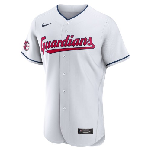 Cleveland Guardians Nike Home Authentic Team Jersey - White Cleveland Guardians Nike Home Authentic Team Jersey - White