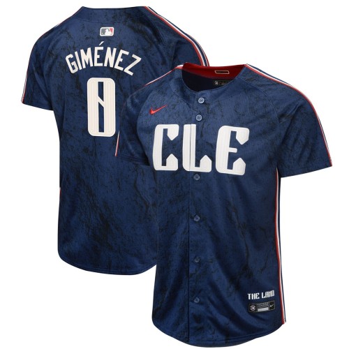 Andres Gimenez Cleveland Guardians Nike Youth 2024 City Connect Limited Jersey - Navy Andres Gimenez Cleveland Guardians Nike Youth 2024 City Connect Limited Jersey - Navy