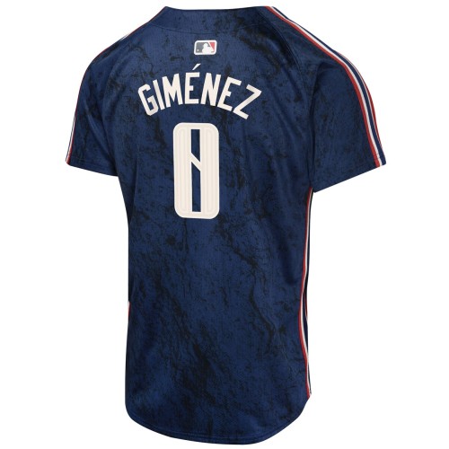 Andres Gimenez Cleveland Guardians Nike Youth 2024 City Connect Limited Jersey - Navy Andres Gimenez Cleveland Guardians Nike Youth 2024 City Connect Limited Jersey - Navy