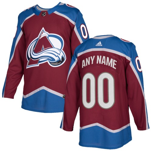Colorado Avalanche adidas Authentic Custom Jersey - Burgundy Colorado Avalanche adidas Authentic Custom Jersey - Burgundy