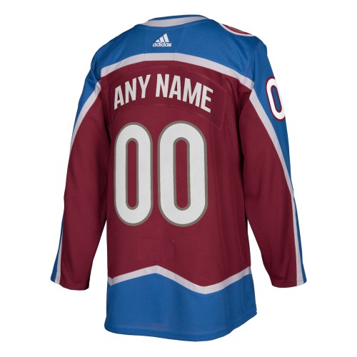 Colorado Avalanche adidas Authentic Custom Jersey - Burgundy Colorado Avalanche adidas Authentic Custom Jersey - Burgundy