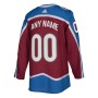 Colorado Avalanche adidas Authentic Custom Jersey - Burgundy Colorado Avalanche adidas Authentic Custom Jersey - Burgundy