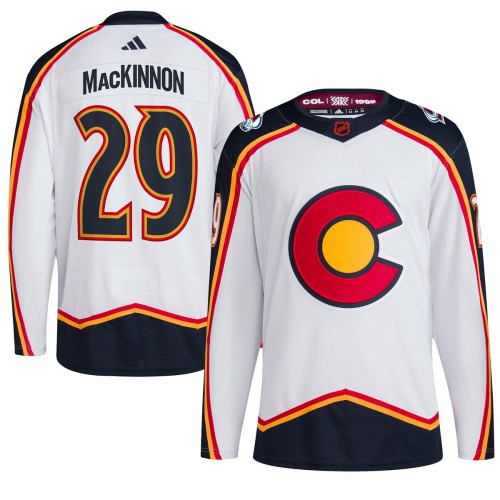 Nathan MacKinnon Colorado Avalanche adidas Reverse Retro 2.0 Authentic Player Jersey - White Nathan MacKinnon Colorado Avalanche adidas Reverse Retro 2.0 Authentic Player Jersey - White
