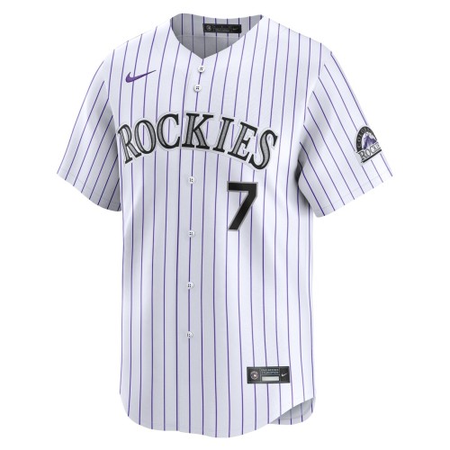 Brendan Rodgers Colorado Rockies Nike Home Limited Player Jersey - White Brendan Rodgers Colorado Rockies Nike Home Limited Player Jersey - White