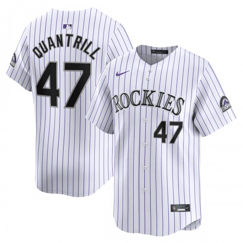 Cal Quantrill Colorado Rockies Nike Home Limited Player Jersey - White Cal Quantrill Colorado Rockies Nike Home Limited Player Jersey - White
