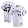 Cal Quantrill Colorado Rockies Nike Home Limited Player Jersey - White Cal Quantrill Colorado Rockies Nike Home Limited Player Jersey - White