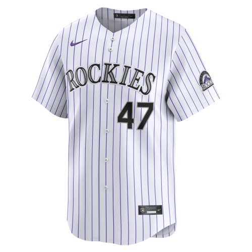 Cal Quantrill Colorado Rockies Nike Home Limited Player Jersey - White Cal Quantrill Colorado Rockies Nike Home Limited Player Jersey - White