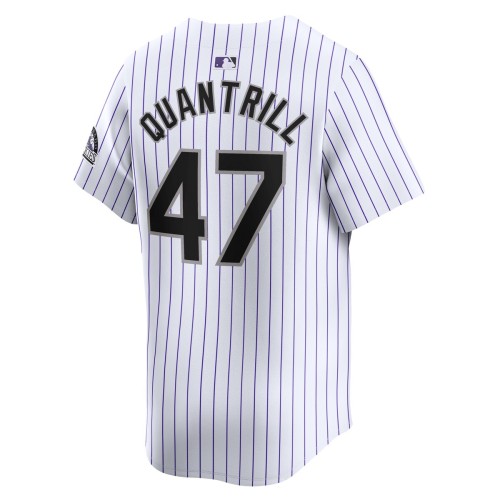 Cal Quantrill Colorado Rockies Nike Home Limited Player Jersey - White Cal Quantrill Colorado Rockies Nike Home Limited Player Jersey - White