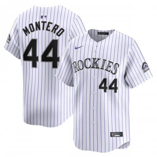 Elehuris Montero Colorado Rockies Nike Home Limited Player Jersey - White Elehuris Montero Colorado Rockies Nike Home Limited Player Jersey - White