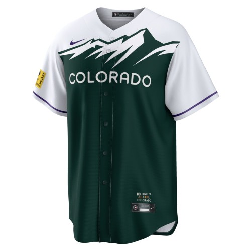 Kris Bryant Colorado Rockies Nike City Connect Replica Player Jersey - White/Forest Green Kris Bryant Colorado Rockies Nike City Connect Replica Player Jersey - White/Forest Green