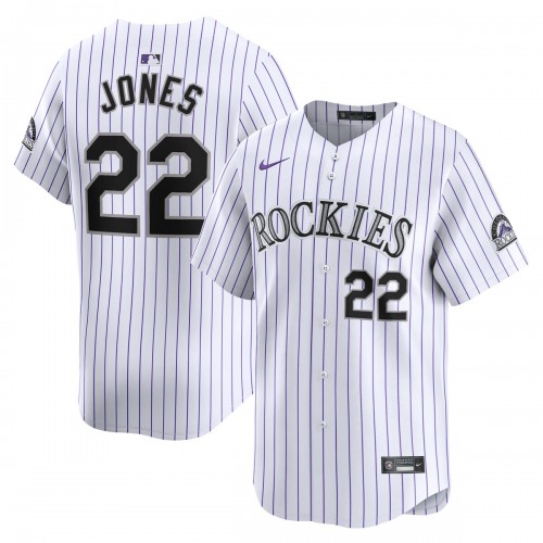 Nolan Jones Colorado Rockies Nike Home Limited Player Jersey - White Nolan Jones Colorado Rockies Nike Home Limited Player Jersey - White
