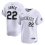 Nolan Jones Colorado Rockies Nike Home Limited Player Jersey - White Nolan Jones Colorado Rockies Nike Home Limited Player Jersey - White