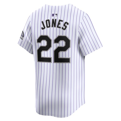 Nolan Jones Colorado Rockies Nike Home Limited Player Jersey - White Nolan Jones Colorado Rockies Nike Home Limited Player Jersey - White
