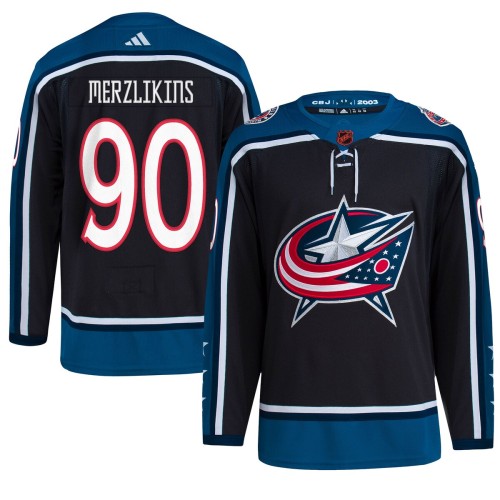 Elvis Merzlikins Columbus Blue Jackets adidas Reverse Retro 2.0 Authentic Player Jersey - Black Elvis Merzlikins Columbus Blue Jackets adidas Reverse Retro 2.0 Authentic Player Jersey - Black