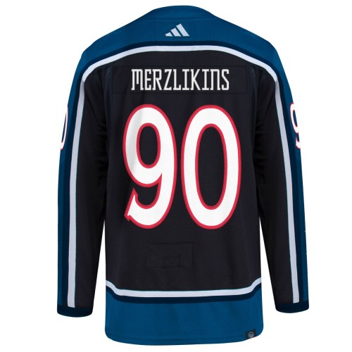 Elvis Merzlikins Columbus Blue Jackets adidas Reverse Retro 2.0 Authentic Player Jersey - Black Elvis Merzlikins Columbus Blue Jackets adidas Reverse Retro 2.0 Authentic Player Jersey - Black