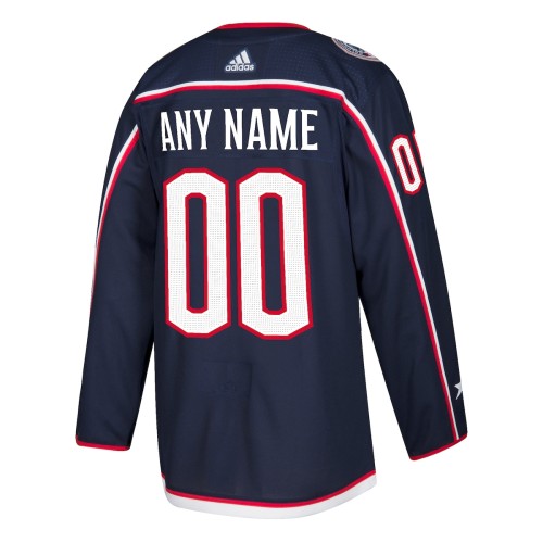 Columbus Blue Jackets adidas Authentic Custom Jersey - Navy Columbus Blue Jackets adidas Authentic Custom Jersey - Navy