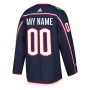 Columbus Blue Jackets adidas Authentic Custom Jersey - Navy Columbus Blue Jackets adidas Authentic Custom Jersey - Navy