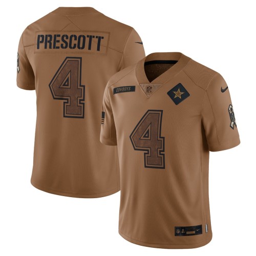 Dak Prescott Dallas Cowboys Nike 2023 Salute To Service Limited Jersey - Brown Dak Prescott Dallas Cowboys Nike 2023 Salute To Service Limited Jersey - Brown