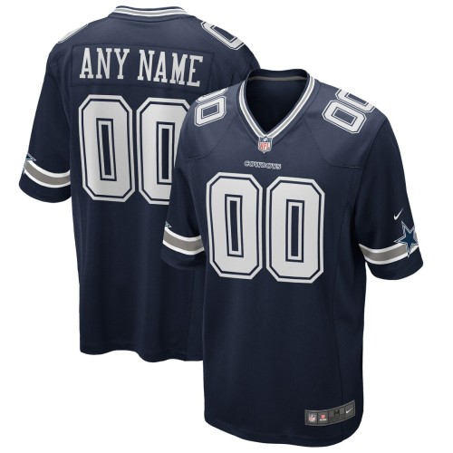 Dallas Cowboys Nike Custom Game Jersey - Navy Dallas Cowboys Nike Custom Game Jersey - Navy