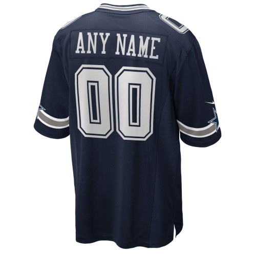 Dallas Cowboys Nike Custom Game Jersey - Navy Dallas Cowboys Nike Custom Game Jersey - Navy