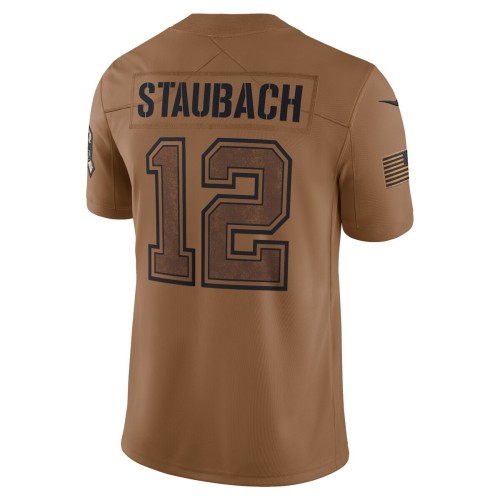 Roger Staubach Dallas Cowboys Nike 2023 Salute To Service Retired Player Limited Jersey - Brown Roger Staubach Dallas Cowboys Nike 2023 Salute To Service Retired Player Limited Jersey - Brown