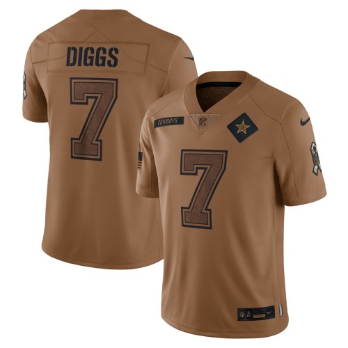 Trevon Diggs Dallas Cowboys Nike 2023 Salute To Service Limited Jersey - Brown Trevon Diggs Dallas Cowboys Nike 2023 Salute To Service Limited Jersey - Brown