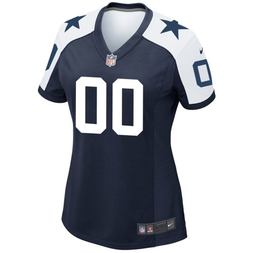 Dallas Cowboys Nike Women's Alternate Custom Game Jersey - Navy Dallas Cowboys Nike Women's Alternate Custom Game Jersey - Navy