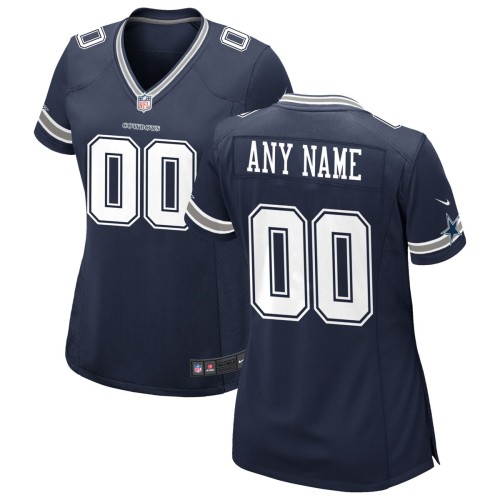 Dallas Cowboys Nike Women's Custom Game Jersey - Navy Dallas Cowboys Nike Women's Custom Game Jersey - Navy