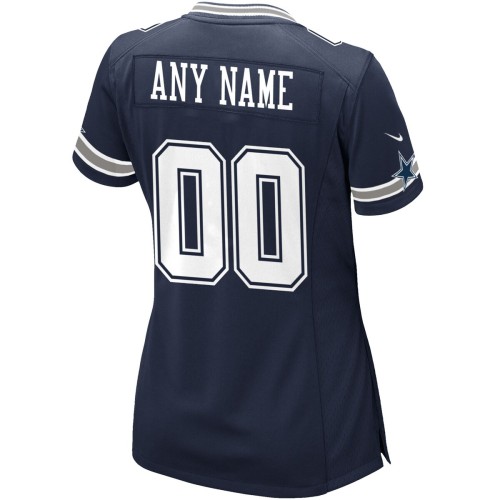 Dallas Cowboys Nike Women's Custom Game Jersey - Navy Dallas Cowboys Nike Women's Custom Game Jersey - Navy