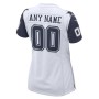 Dallas Cowboys Nike Women's Alternate Custom Game Jersey - White Dallas Cowboys Nike Women's Alternate Custom Game Jersey - White