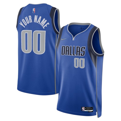 Dallas Mavericks Nike 2021/22 Diamond Swingman Custom Jersey - Icon Edition - Blue Dallas Mavericks Nike 2021/22 Diamond Swingman Custom Jersey - Icon Edition - Blue