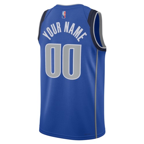 Dallas Mavericks Nike 2021/22 Diamond Swingman Custom Jersey - Icon Edition - Blue Dallas Mavericks Nike 2021/22 Diamond Swingman Custom Jersey - Icon Edition - Blue