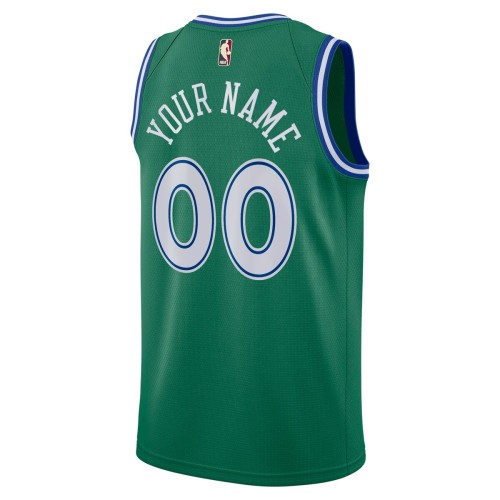 Dallas Mavericks Nike 2020/21 Hardwood Classics Swingman Custom Jersey - Green Dallas Mavericks Nike 2020/21 Hardwood Classics Swingman Custom Jersey - Green