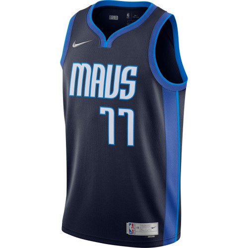 Luka Doncic Dallas Mavericks Nike 2020/21 Swingman Player Jersey Navy - Earned Edition Luka Doncic Dallas Mavericks Nike 2020/21 Swingman Player Jersey Navy - Earned Edition
