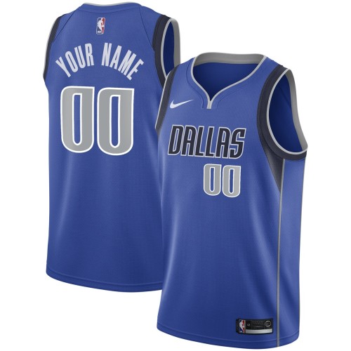 Dallas Mavericks Nike Swingman Custom Jersey Royal - Icon Edition Dallas Mavericks Nike Swingman Custom Jersey Royal - Icon Edition