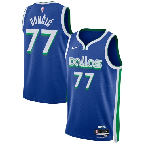 Luka Doncic Dallas Mavericks Nike Unisex 2022/23 Swingman Jersey - City Edition - Blue Luka Doncic Dallas Mavericks Nike Unisex 2022/23 Swingman Jersey - City Edition - Blue