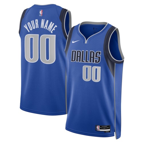 Dallas Mavericks Nike Unisex 2022/23 Swingman Custom Jersey Royal - Icon Edition Dallas Mavericks Nike Unisex 2022/23 Swingman Custom Jersey Royal - Icon Edition