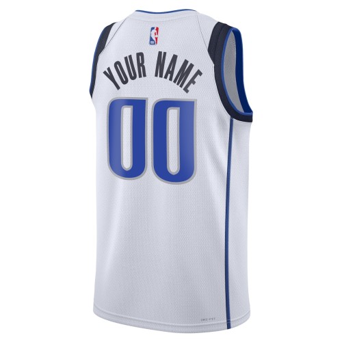 Dallas Mavericks Nike Unisex 2022/23 Swingman Custom Jersey White - Association Edition Dallas Mavericks Nike Unisex 2022/23 Swingman Custom Jersey White - Association Edition
